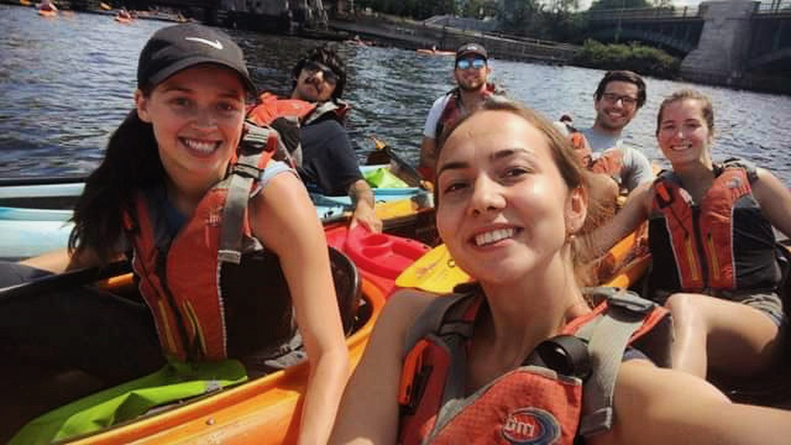 2019 G1s kayaking on the Charles