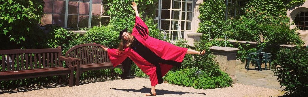 student in graduation gown